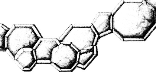 Fototapeta premium Geometric tessellation pattern with repeating honeycomb motif for design and decoration