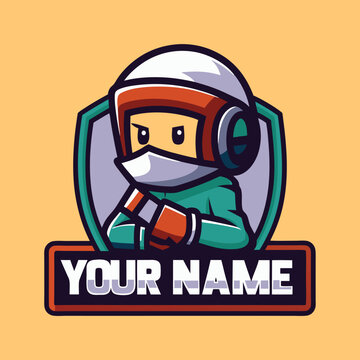 Cool cartoon character logo design
