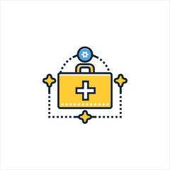 Obraz premium vector illustration of a cartoon house