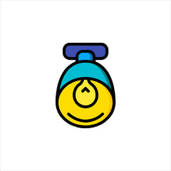 yellow plastic bottle