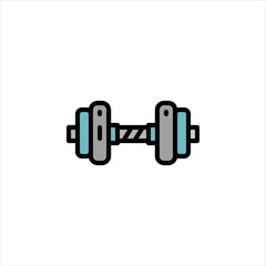 dumbbell weights on a white background