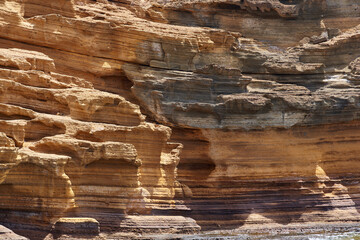 Volcanic cliff at Playa Amarilla