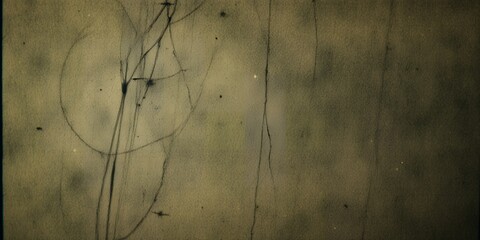 A close up of an old film with scratches and imperfections on a grainy and dirty surface view