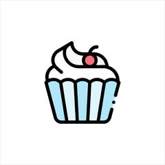 cupcake vector illustration