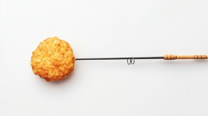 Hash Brown Fishing Crispy Delight on a Fishing Rod, food, humor