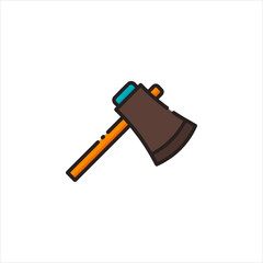 axe in hand