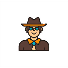 funny cartoon cowboy