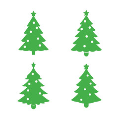 christmas tree vector illustration