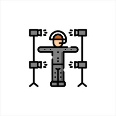 vector illustration of a microscope