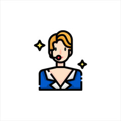 girl with email symbol