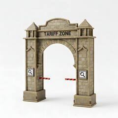 Fototapeta premium types of arched gateways labeled 