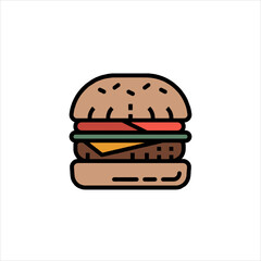 hamburger vector illustration