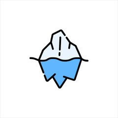 vector illustration of a mountain icon