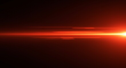 Obraz premium Abstract Orange Light Flare Beam Background Effect Horizontal