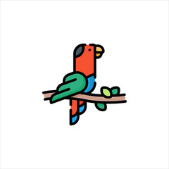vector illustration of a flying bird