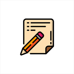 pencil icon vector illustration