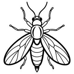 Glowing firefly illustration on a clean white background perfect for nature summer or magical themed designs
