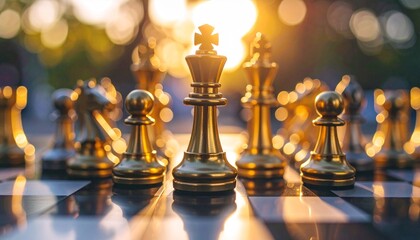A Close-Up View of an Intense Chess Game Capturing Strategic Moves, Detailed Pieces, and Focused Gameplay Between Opponents in a Timeless Battle of Wits, Precision, and Intellectual Skill