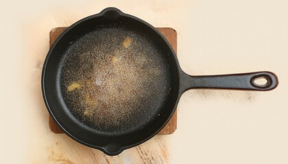 Seasoning a cast iron pan