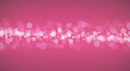 Abstract Pink Bokeh Background with Shining Sparkle Light Effect
