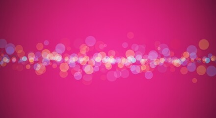 Abstract Pink Bokeh Background of Lights Blurred and Defocused Circular