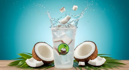 Refreshing Coconut Water Splash