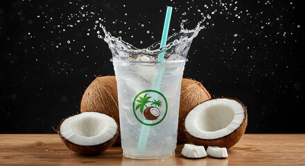 Refreshing Coconut Water Splash