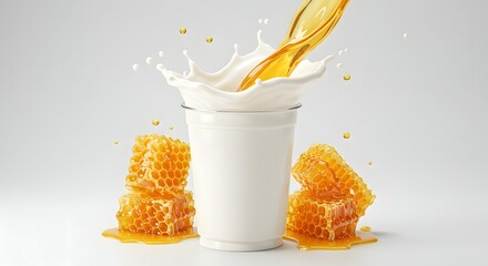 Honey-Infused Milk Splash: Sweet and Creamy Elixir