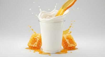 Honeycomb Splash: A Sweet and Creamy Delight