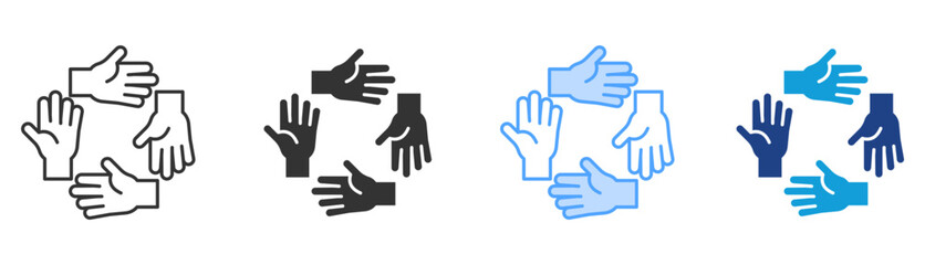 Belonging Icon Set Multiple Style Collection