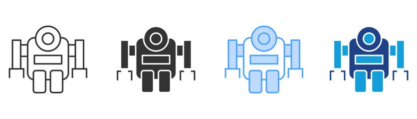 Robotics Icon Set Multiple Style Collection