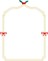 크리스마스 골드 테두리