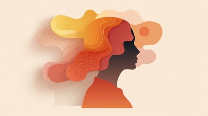 Five Essential Tips for Effective Stress Relief Presented in a Modern Mental Health Infographic With Warm Tones and Minimalistic Design