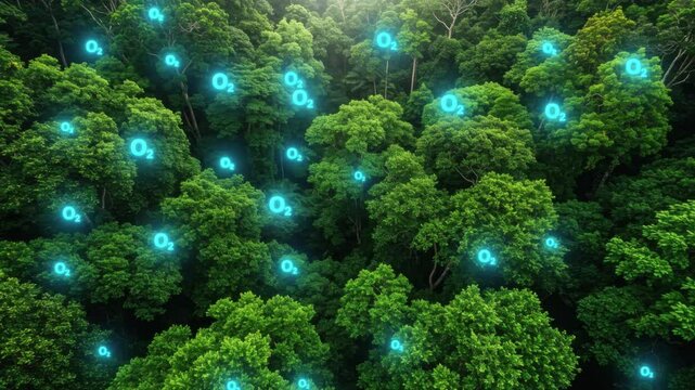 Oxygen from the Forest | Lungs of the Earth Concept | Clean Air and Environmental Balance | Trees Producing O₂ for Planet | Nature&rsquo;s Role in Climate, Life, and Fresh Breathing Air