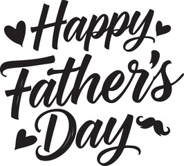 Elegant Happy Father's Day Design.