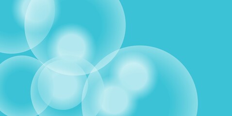 Bright blue water with shimmering light, bokeh, and abstract circles of bubbles creates a decorative, nature-inspired wallpaper