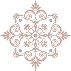 바로크 문양 벡터 일러스트