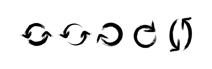 arrow collection in brush stroke style