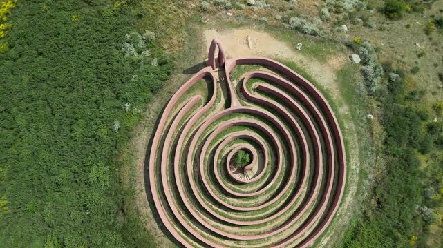 fiumara d'arte, labirinto di arianna, sicily, italy