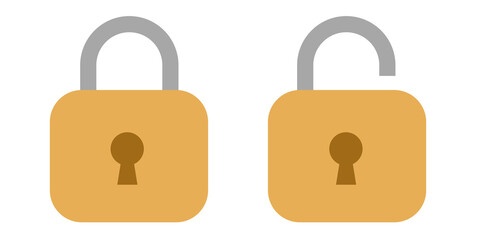 lock and unlock icon © PICT T  MOSB