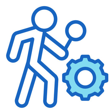 Gemba Walk  Icon Element For Design	