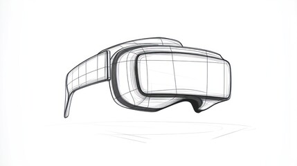 VR headset sketch