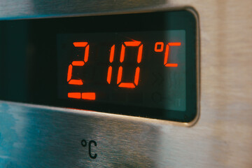 Two hundred and ten degrees Celsius