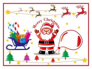 クリスマス■サンタクロースのクリスマスカード
