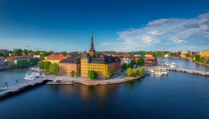 Naklejka premium the swedish municipality of nacka known for being a smart city has published a digital report outlining the results and statistics of its digitization progress specifically in stockholm