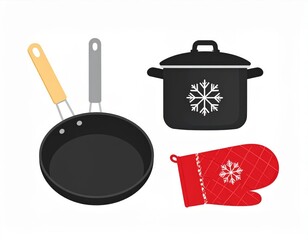 Simple Kitchen Utensils Illustration