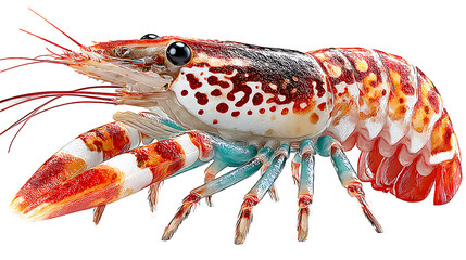 Crayfish closeup vibrant colors aquatic animal seafood crustacean underwater creature d