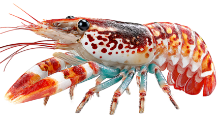 Crayfish closeup vibrant colors aquatic animal seafood crustacean underwater creature d