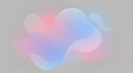 Soft pastel abstract background with fluid shapes and subtle gradient blending, ideal for digital art, creative projects, and modern visual designs