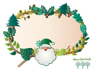 クリスマス■サンタクロースのクリスマスリース